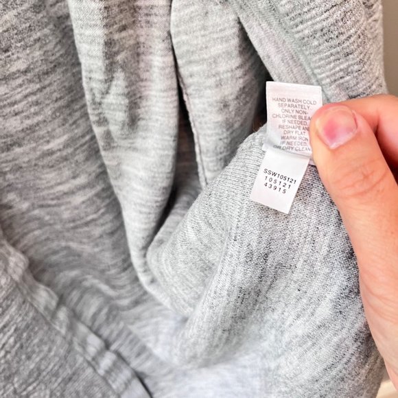 J. Jill Pure Jill Gray Marled Button Front Long Line Cardigan - Size L - Picture 6 of 6